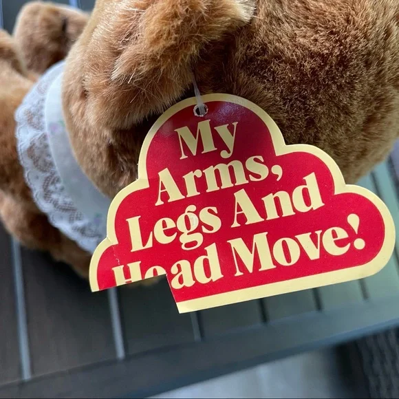 VINTAGE 1985 DAKIN MAMA TEDDY BEAR WITH MOVABLE HEAD, ARMS, AND LEGS!! - Picture 7 of 10